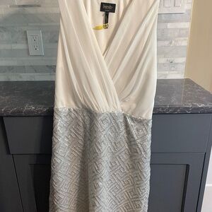 Silver sequin Laundry Cocktail dress